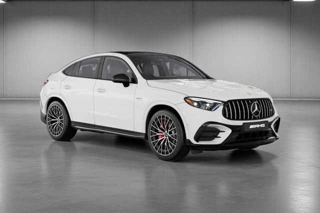 Mercedes Benz Glc Coupe Polar White Color Image